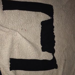 Black one size fits all crop top